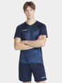 Craft Sport-Tshirt (Trikot) Premier Fade Jersey (rec. Polyester, V-Ausschnitt) navyblau Herren