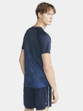 Craft Sport T-shirt (Jersey) Premier Fade Jersey (rec. Polyester, V-neck) navy blue Men