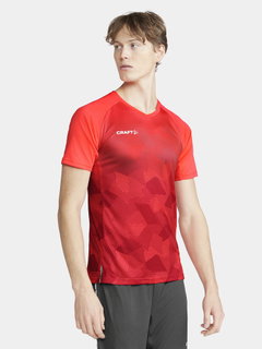 Craft Sportowa Koszulka (Trikot) Premier Fade Jersey (recyklingowany poliester, dekolt w serek) pomarańczowo/czerwony mężczyźni
