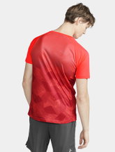 Craft Sport T-shirt (Jersey) Premier Fade Jersey (rec. Polyester, V-neck) orange/red Men
