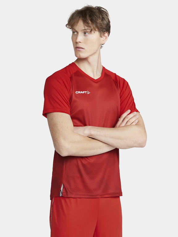 Craft Sport-Tshirt (Trikot) Premier Fade Jersey (rec. Polyester, V-Ausschnitt) rot Herren