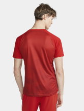 Craft Sport T-shirt (Jersey) Premier Fade Jersey (rec. Polyester, V-neck) red Men