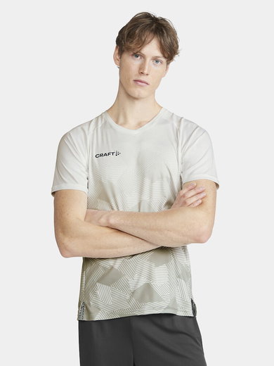Craft Sport-Tshirt (Trikot) Premier Fade Jersey (rec. Polyester, V-Ausschnitt) weiss Herren