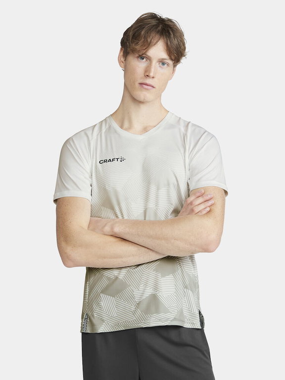 Craft Sport-Tshirt (Trikot) Premier Fade Jersey (rec. Polyester, V-Ausschnitt) weiss Herren