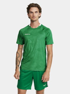 Craft Koszulka Sportowa (Trikot) Premier Solid Jersey (z recyklingowanego poliestru, wysoka elastyczność) zielona Mężczyźni