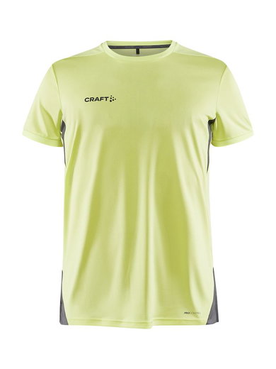 Craft Sport-Tshirt Pro Control Impact (leicht, atmungsaktiv) lime/grau Herren