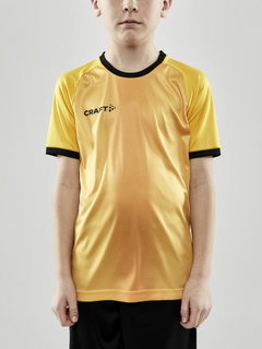 Craft Sport-Tshirt (Trikot) Progress 2.0 Graphic Jersey - leicht, funktionell und Stretchmaterial gelb Kinder