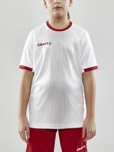 Craft Sport T-shirt (Jersey) Progress 2.0 Graphic Jersey - light, functional and stretch material white/red Kids