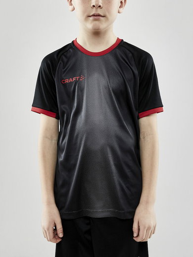 Craft Sport T-shirt (Jersey) Progress 2.0 Graphic Jersey - lightweight, functional and stretch material black/red Kids