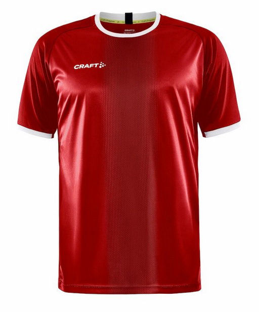 Craft Sport-Tshirt (Trikot) Progress 2.0 Graphic Jersey - leicht, funktionell und Stretchmaterial - rot/weiss Herren