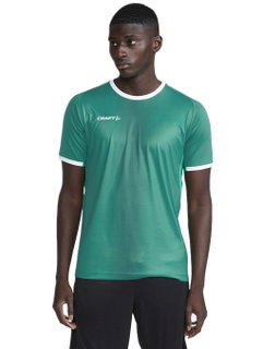 Craft Sport-Tshirt (Trikot) Progress 2.0 Graphic Jersey - leicht, funktionell und Stretchmaterial - grün/weiss Herren