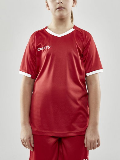Craft Sport-Tshirt (Trikot) Progress 2.0 Solid Jersey - leicht, funktionell- rot Kinder