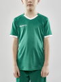 Craft Sportowa Koszulka (T-shirt) Progress 2.0 Solid Jersey - lekka, funkcjonalna - zielona dla dzieci