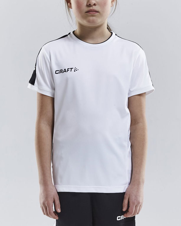 Craft Sport-Tshirt Progress Practise (100% Polyester) weiss Kinder