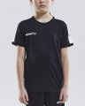 Craft Sport-Tshirt Progress Practise (100% Polyester) schwarz/weiss Kinder