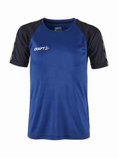 Craft Sport T-shirt Squad 2.0 Contrast Jersey (high elasticity, comfortable fit) cobalt blue Kids