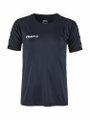Craft Sport-Tshirt Squad 2.0 Contrast Jersey (hohe Elastizität, bequeme Passform) navyblau Kinder
