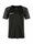 Craft Sport-Tshirt Squad 2.0 Contrast Jersey (hohe Elastizität, bequeme Passform) schwarz/grau Kinder