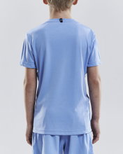 Craft Sport T-shirt (Jersey) Squad Solid - loose fit, quick-drying - light blue Kids