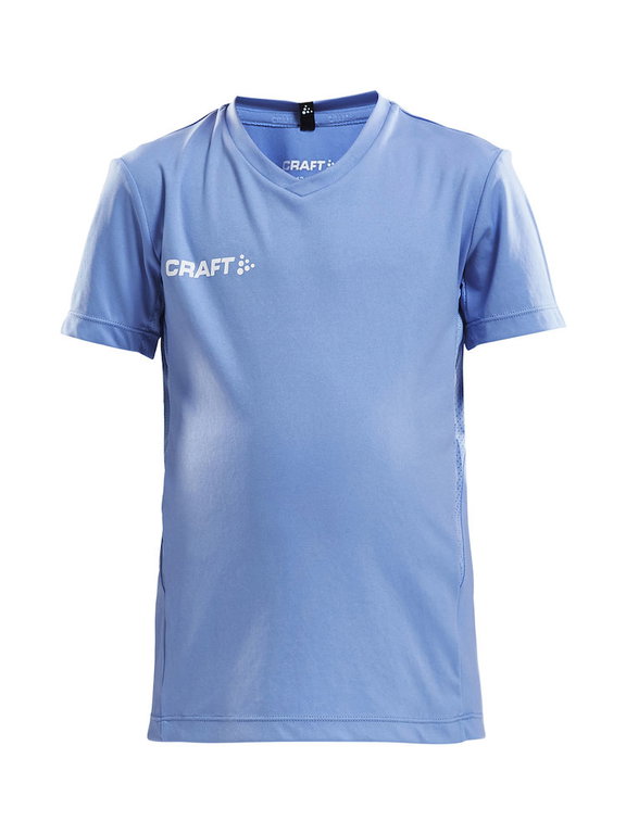 Craft Sport-Tshirt (Trikot) Squad Solid - lockere Schnitt, schnelltrocknend - hellblau Kinder