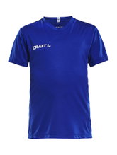 Craft Sport T-shirt (Jersey) Squad Solid - loose fit, quick-drying - cobalt blue Kids