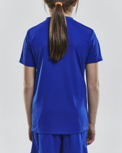 Craft Sport T-shirt (Jersey) Squad Solid - loose fit, quick-drying - cobalt blue Kids