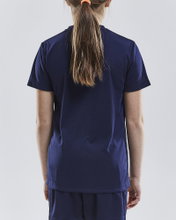 Craft Sport T-shirt (Jersey) Squad Solid - loose fit, quick-drying - navy blue Kids