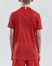 Craft Sport T-shirt (Jersey) Squad Solid - loose fit, quick-drying - red Kids