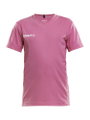 Craft Sport-Tshirt (Trikot) Squad Solid - lockere Schnitt, schnelltrocknend - pink Kinder