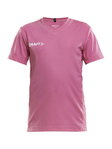 Craft Sport-Tshirt (Trikot) Squad Solid - lockere Schnitt, schnelltrocknend - pink Kinder
