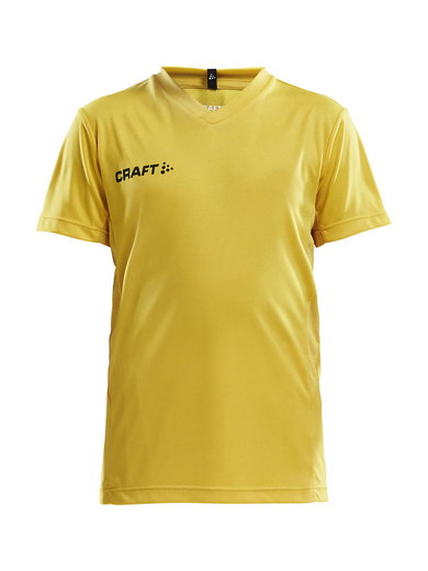 Craft Sport-Tshirt (Trikot) Squad Solid - lockere Schnitt, schnelltrocknend - gelb Kinder
