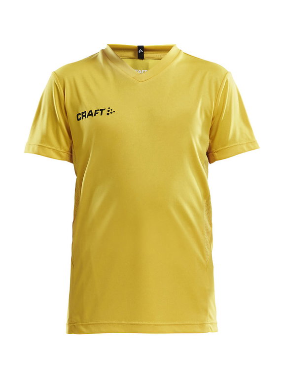 Craft Sport-Tshirt (Trikot) Squad Solid - lockere Schnitt, schnelltrocknend - gelb Kinder