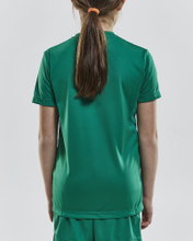 Craft Sport T-shirt (Jersey) Squad Solid - loose fit, quick-drying - green Kids