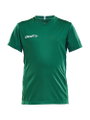 Craft Sport-Tshirt (Trikot) Squad Solid - lockere Schnitt, schnelltrocknend - grün Kinder