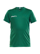 Craft Sport T-shirt (Jersey) Squad Solid - loose fit, quick-drying - green Kids