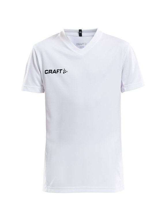 Craft Sport-Tshirt (Trikot) Squad Solid - lockere Schnitt, schnelltrocknend - weiss Kinder