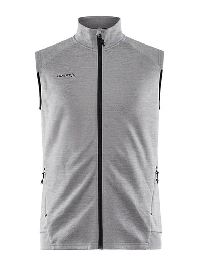 Craft Sport-Weste ADV Unify (Recyclingpolyester, bequeme und elastiche Passform) grau Herren