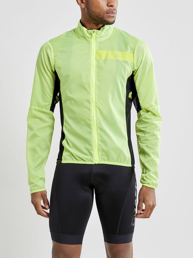 Craft Fahrrad-Windjacke ADV Essence Light Wind (winddicht und wasserabweisend) limegrün Herren