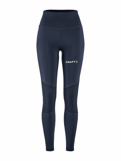 Craft Trainingshose Extend Force Tight (hohe Bewegungsfreiheit, enganliegend) lang navyblau Damen