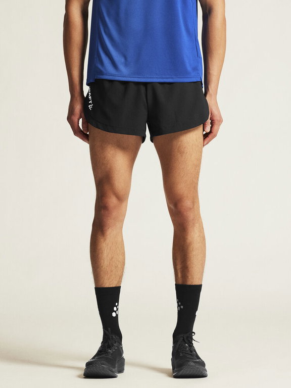 Craft Laufhose Rush 2.0 Marathon Shorts (leicht, elastisch Material) kurz schwarz Herren