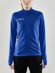 Craft Trainingsjacke Evolve Full Zip - strapazierfähige Mid-Layer-Jacke aus Stretchmaterial - kobaltblau Damen