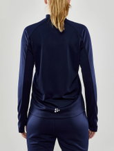 Craft Trainingsjacke Evolve Full Zip - strapazierfähige Mid-Layer-Jacke aus Stretchmaterial - navyblau Damen