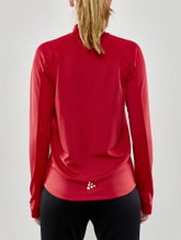 Craft Training Jacket Evolve Full Zip - durable mid-layer jacket made of stretch material - red Women