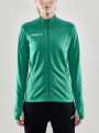 Craft Trainingsjacke Evolve Full Zip - strapazierfähige Mid-Layer-Jacke aus Stretchmaterial - grün Damen