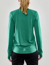 Craft Trainingsjacke Evolve Full Zip - strapazierfähige Mid-Layer-Jacke aus Stretchmaterial - grün Damen