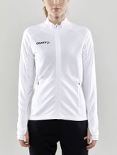 Craft Trainingsjacke Evolve Full Zip - strapazierfähige Mid-Layer-Jacke aus Stretchmaterial - weiss Damen