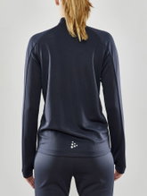 Craft Trainingsjacke Evolve Full Zip - strapazierfähige Mid-Layer-Jacke aus Stretchmaterial - dunkelgrau Damen