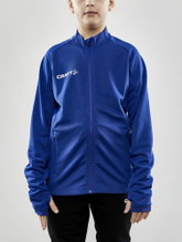 Craft Trainingsjacke Evolve Full Zip - strapazierfähige Mid-Layer-Jacke aus Stretchmaterial - kobaltblau Kinder