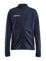 Craft Trainingsjacke Evolve Full Zip - strapazierfähige Mid-Layer-Jacke aus Stretchmaterial - navyblau Kinder