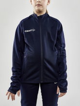 Craft Trainingsjacke Evolve Full Zip - strapazierfähige Mid-Layer-Jacke aus Stretchmaterial - navyblau Kinder
